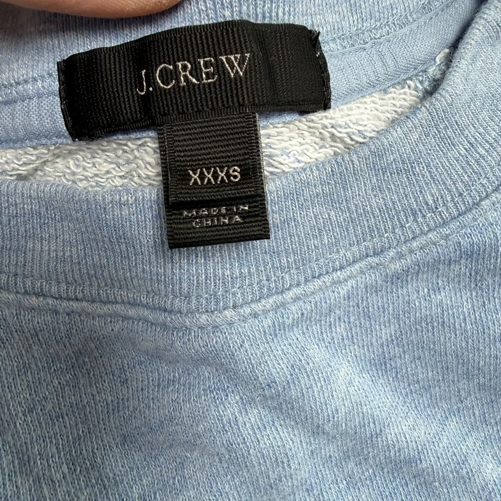 J.Crew XXXS Light Blue Crewneck Sweatshirt | 100% Cotton